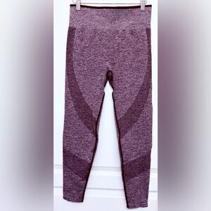 PINK Victoria’s Secret Seamless Leggings Purple Marl High Waist Medium Gym Yoga
